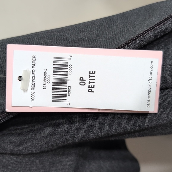 Banana Republic Gray Cold Shoulder Ponte Sheath Dress Stretch Heather Gray, Sz 0 - Picture 5 of 7